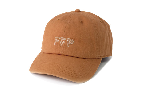 A standard baseball cap with an embroidered logo.